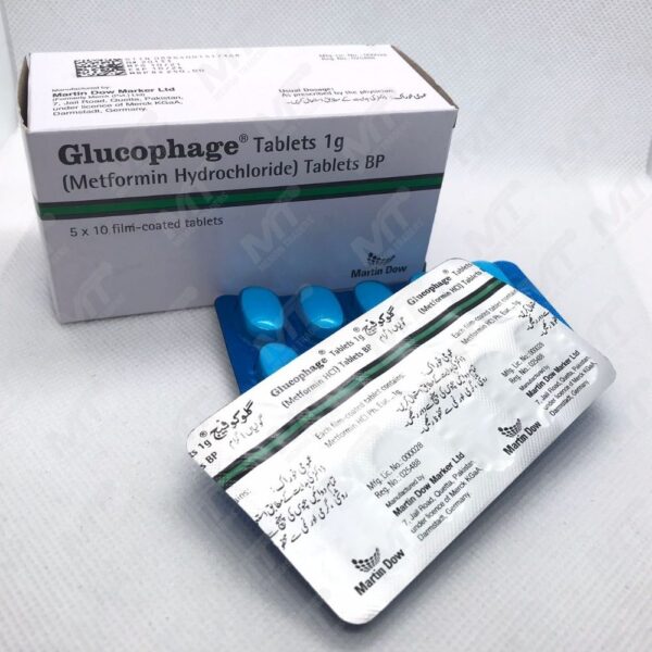 Glucophage 1g (Metformin Hydrochloride) In Pakistan