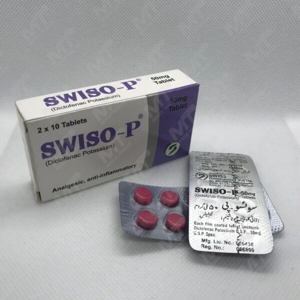 Swiso-P 50mg Tablet (diclofenac potassium)