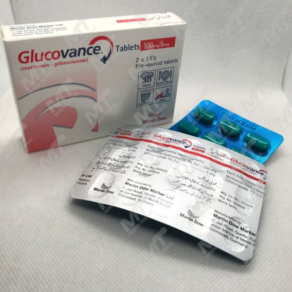 Glucovance tabs 500mg/5mg - Memon Traders