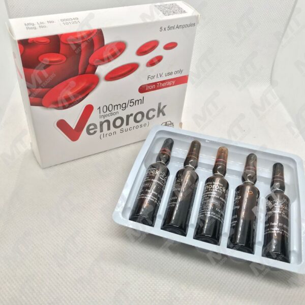 Venorock 100mg/5ml Injection (iron Sucrose)