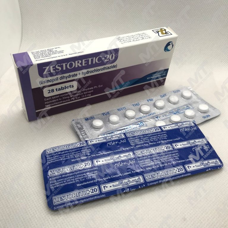 Zestoretic 20 (lisinopril dihydrate + hydrochlorothaizide) Exporters in Pakistan