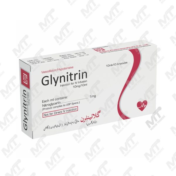 Glynitrin Injection (nitroglycerin) in Pakistan